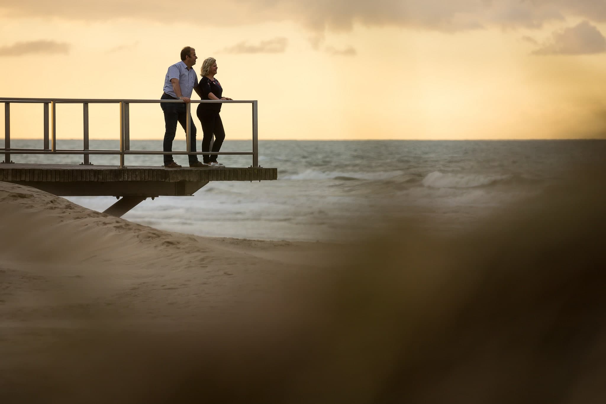 Couple by the sea